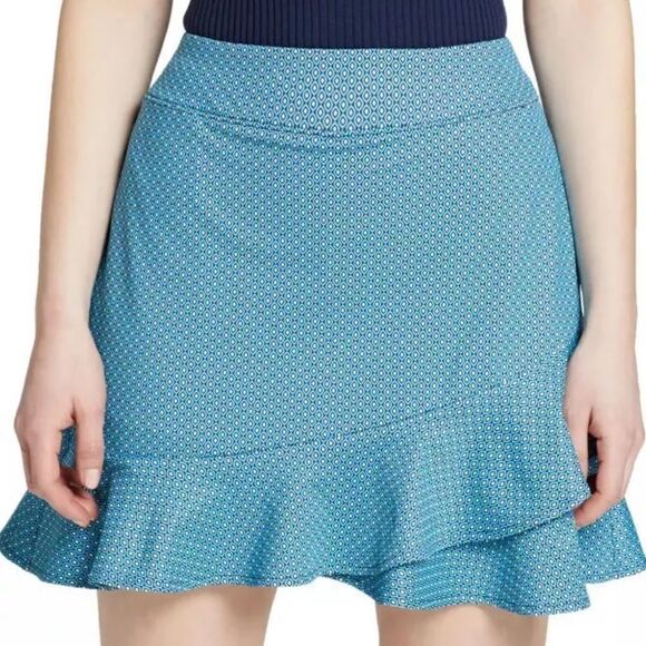 Lady Hagen Women's Overlap Ruffle Golf Skort Skirt Shorts Navette Blue B22 - Picture 1 of 9